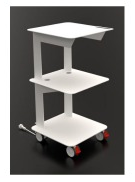 Chariot médical mobile à étagères pour ordinateur portable